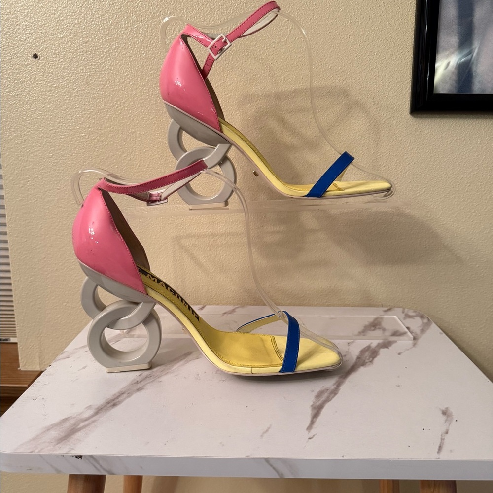 Kat Maconie Color Block Sculpture Pumps, EUC, Size 10